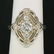Art Deco 14k White Gold 0.85 ctw Diamond Large Open - 4