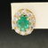 14k Yellow Gold 3.71 ctw Oval Emerald & Round Diamond - 8