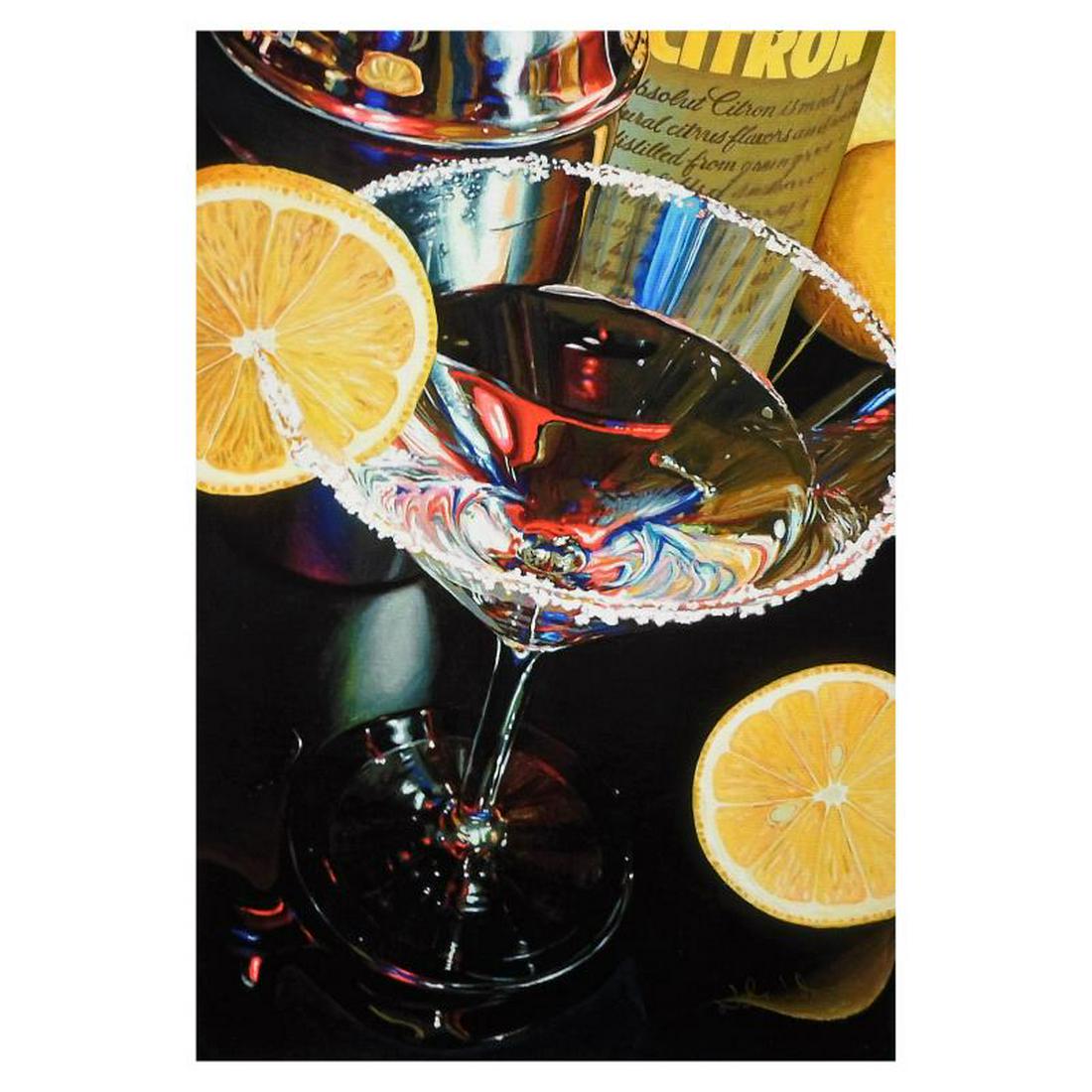 Lemon Drop by Haihara, Nobu: "Lemon Drop" is a numbered limited edition giclee on canvas by Nobu Hairara. It comes bearing the artist's authorized signature and with a Certificate of Authenticity. Measures approximately 16.5"x11"
