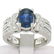 EGL 14k White Gold 2.78 Ctw Royal Blue Sapphire and - 4