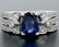 EGL 14k White Gold 2.78 Ctw Royal Blue Sapphire and - 5