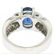 EGL 14k White Gold 2.78 Ctw Royal Blue Sapphire and - 8