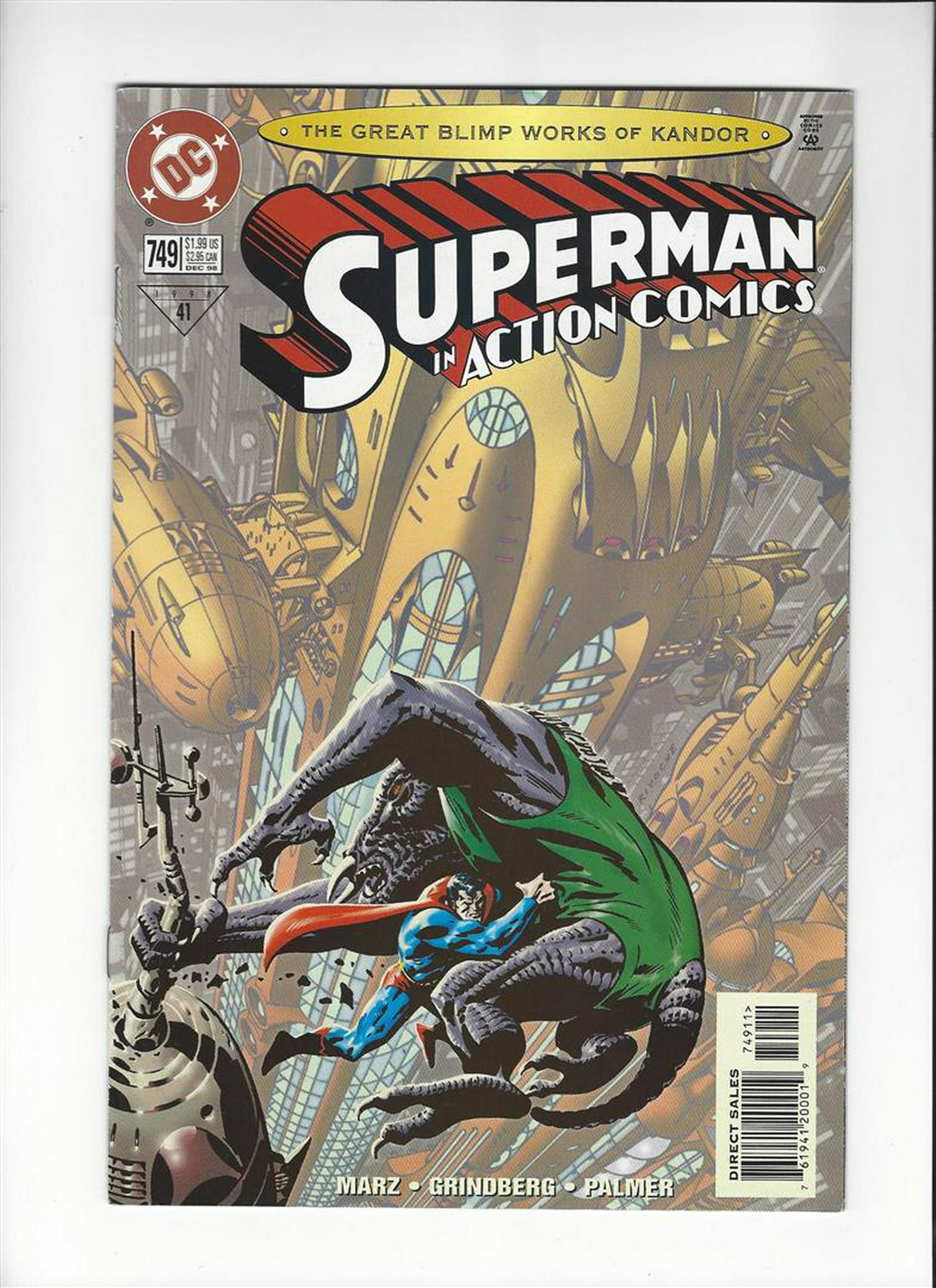 Superman In Action Comics Issue #749 by DC Comics: One ORIGINAL AND AUTHENTIC, Superman In Action Comics Issue #749 by DC Comics.