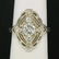 Art Deco 14k White Gold 0.85 ctw Diamond Large Open - 4