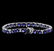 18.00 ctw Blue Sapphire Bracelet - 14KT White Gold - 2