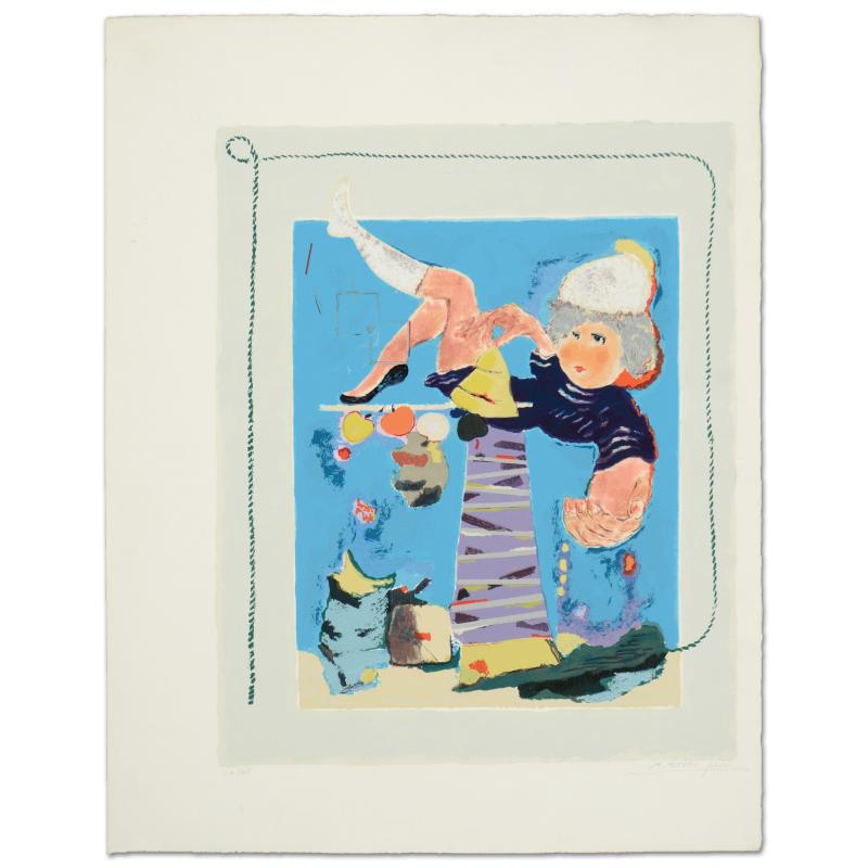 Dance Of The Bell by Michaan, Moshe: "Dance Of The Bell" is a limited edition lithograph on paper by Moshe Michaan, numbered and hand signed by the artist! Includes Certificate of Authenticity! Measures approx. 12" x 16" (with border), 2