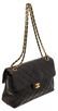 Chanel Black Lambskin Leather Vintage Double Reverse - 2