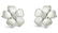 18k White Gold 0.71CTW Mother Of Pearl and Diamond