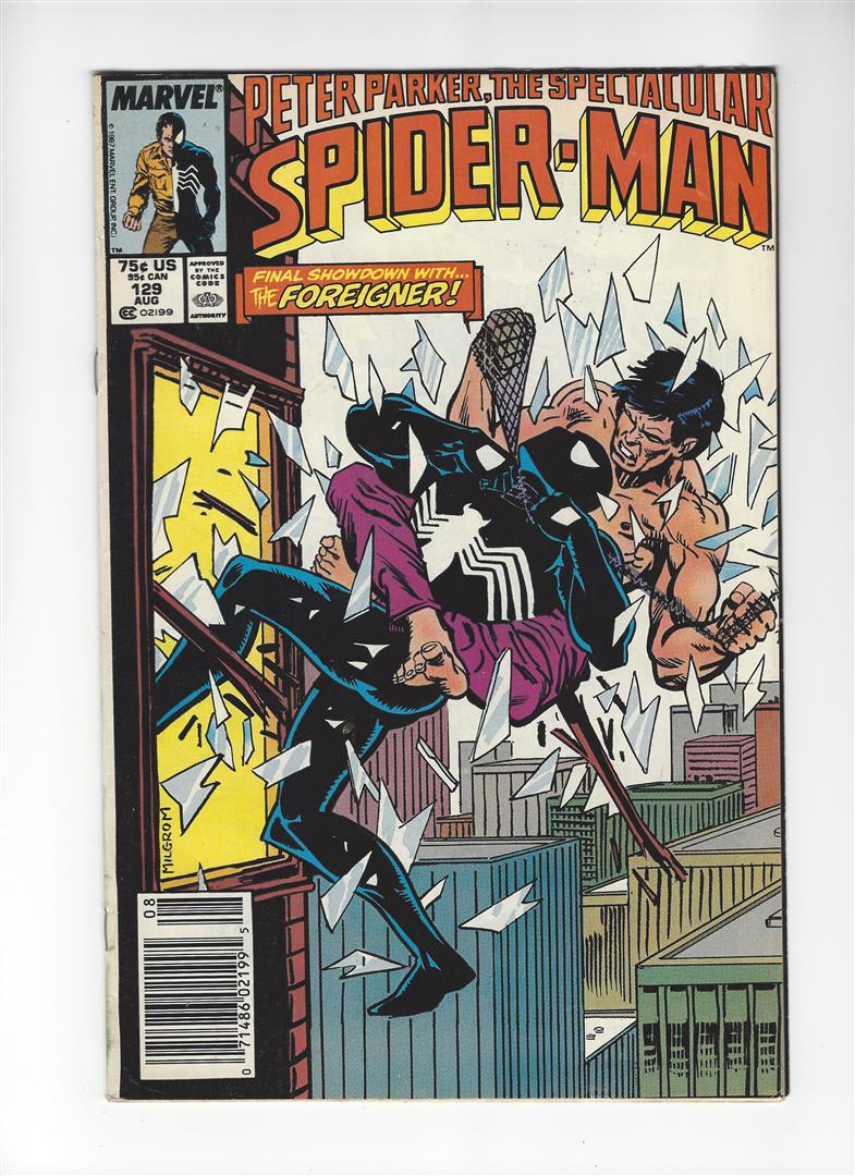 Peter Parker, The Spectacular Spider-Man Issue #129 by: One AUTHENTIC & ORIGINAL Comic Book, Peter Parker, The Spectacular Spider-Man Issue #129 by Marvel Comics.