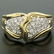 18K Yellow Gold 0.50 ctw F VS1 Pave Set Round Diamond - 2
