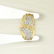 18K Yellow Gold 0.50 ctw F VS1 Pave Set Round Diamond - 4