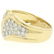 18K Yellow Gold 0.50 ctw F VS1 Pave Set Round Diamond - 5