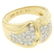 18K Yellow Gold 0.50 ctw F VS1 Pave Set Round Diamond - 7
