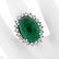 18K White Gold 17.38 ctw GIA Large Cabochon Emerald & - 3