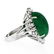 18K White Gold 17.38 ctw GIA Large Cabochon Emerald & - 9