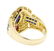 1.60 ctw Sapphire, Ruby and Diamond Ring - 18KT Yellow - 3