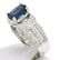 EGL 14k White Gold 2.78 Ctw Royal Blue Sapphire and - 3