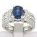 EGL 14k White Gold 2.78 Ctw Royal Blue Sapphire and - 4