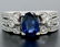 EGL 14k White Gold 2.78 Ctw Royal Blue Sapphire and - 5