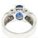 EGL 14k White Gold 2.78 Ctw Royal Blue Sapphire and - 8