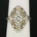 Art Deco 14k White Gold 0.85 ctw Diamond Large Open - 4