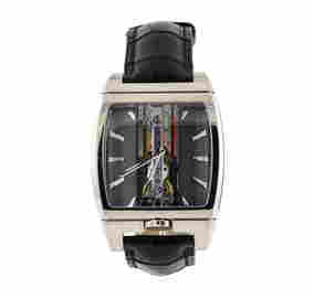 Corum Mens Skeleton Case Golden Bridge Automatique
