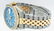 Rolex Mens 2 Tone 14K Blue Wave 36MM Datejust - 7
