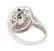 3.65 ctw Emerald and Diamond Ring - 14KT White Gold - 3
