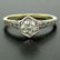14k Gold & Platinum Old European Diamond Etched - 2