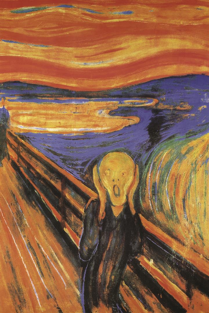 Edvard Munch The Scream: Artist: Edvard Munch - Title: The Scream - Medium: Fine Art Giclee on Canvas - Image Size: Approximately 20 inches x 13.25 inches - Framed: Unframed on Unstretched Canvas - Born in 1863 in Löten, Nor