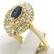 14k Yellow Gold 1.00 ctw Marquise Sapphire Solitaire - 2