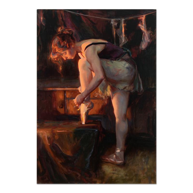 The Audition by Gerhartz, Dan: "The Audition" is a limited edition giclee on stretched canvas by Dan Gerhartz, numbered 10/195 and hand signed by the artist. Includes Letter of Authenticity. Measures approx. 30" x 45" (image).