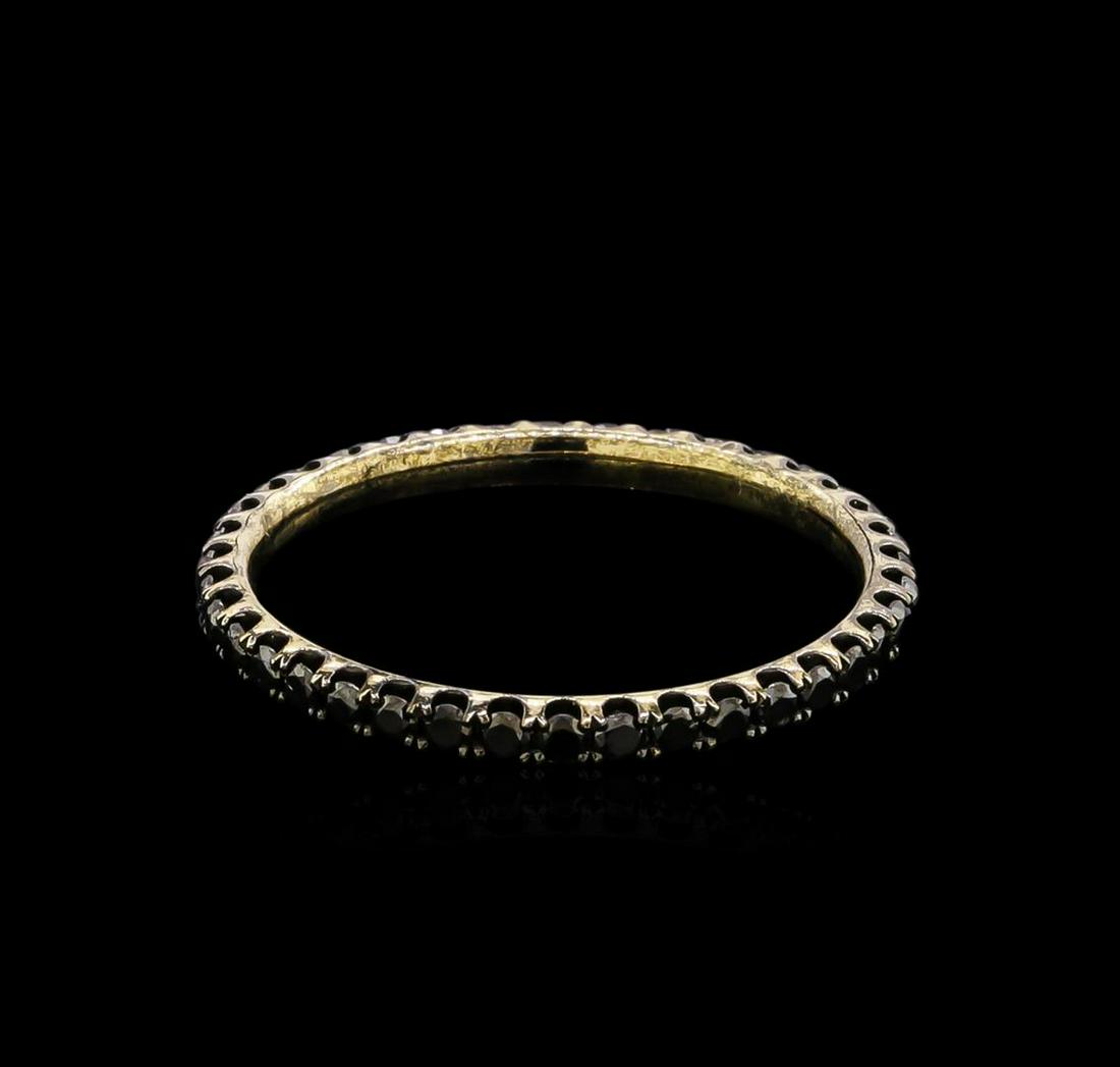 0.61 ctw Black Diamond Ring - 14KT White Gold: One ring featuring: 14KT white gold weighing 1.24 grams containing black diamonds with a total weight of 0.61ct.