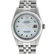 Rolex Mens Stainless Steel Mother Of Pearl Diamond &
