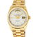 Rolex Mens 18K Yellow Gold Silver Index Quickset - 2