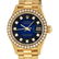 Rolex Ladies 18K Yellow Blue Vignette 1 ctw Diamond - 2