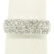 .950 Platinum 0.72 ctw Dual Row Round Diamond Band Ring - 4