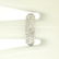 .950 Platinum 0.72 ctw Dual Row Round Diamond Band Ring - 8