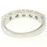NEW 14k White Gold FINE .80 ctw Bar Set Round Brilliant - 7