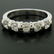 NEW 14k White Gold FINE .80 ctw Bar Set Round Brilliant - 9