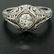 18k White Gold Filigree 0.41 ctw European Cut Diamond - 3