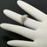 18k White Gold Filigree 0.41 ctw European Cut Diamond - 7