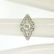 18k White Gold Filigree 0.41 ctw European Cut Diamond - 8