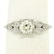 Antique Art Deco Platinum 0.90 ctw Old European & - 6