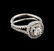 1.14 ctw Diamond Ring - 14KT White Gold