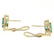 14k Yellow Gold 3.71 ctw Oval Emerald & Round Diamond - 6