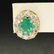 14k Yellow Gold 3.71 ctw Oval Emerald & Round Diamond - 8