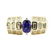 1.76 ctw Sapphire And Diamond Ring - 14KT Yellow Gold - 2