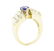 1.76 ctw Sapphire And Diamond Ring - 14KT Yellow Gold - 4