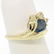 14K Solid Yellow Gold 1.14 ctw Oval Sapphire Blooming - 3